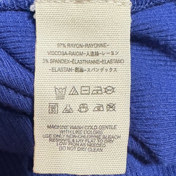 🎉😀CLEARANCE SALE!!😀🎉FREE PEOPLE We The Free On Rewind Tee in Sapphire - Picture 7 of 9